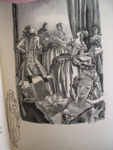BOYLESVE, René. SAUVAGE, Sylvain (ill.) Les nouvelles leçons d\'amour dans un parc. Paris, Georges Briffaut / Le livre du bibliophile, n. d. Ex. numéroté avec suite, relié en maroquin avec un décor mosaïqué.