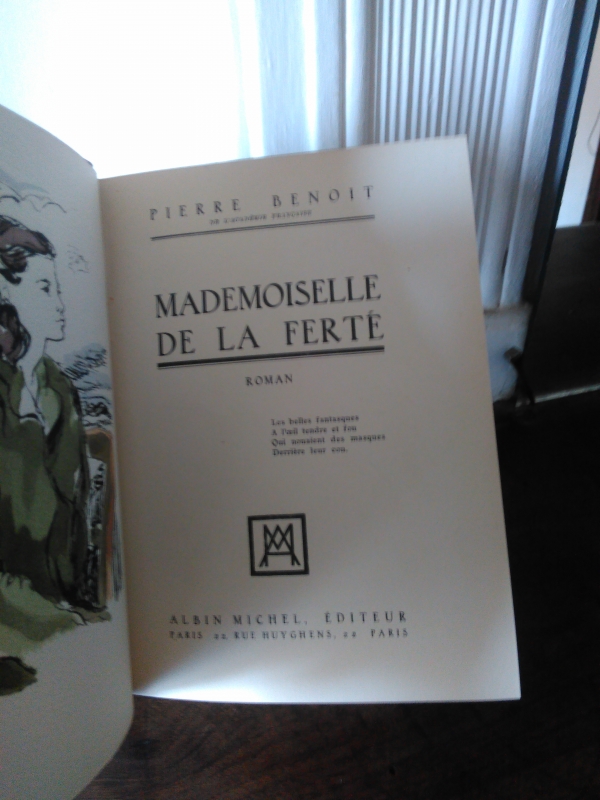 Mademoiselle de la Ferté par BENOIT Pierre: bon Couverture souple (1932) | Le-Livre