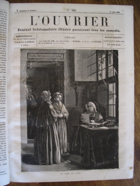 JOURNAL POUR TOUS -Hebdomadaire Magasin Littéraire illustré Oct 1865 A Mars 1866 EUR 10,00 - FR