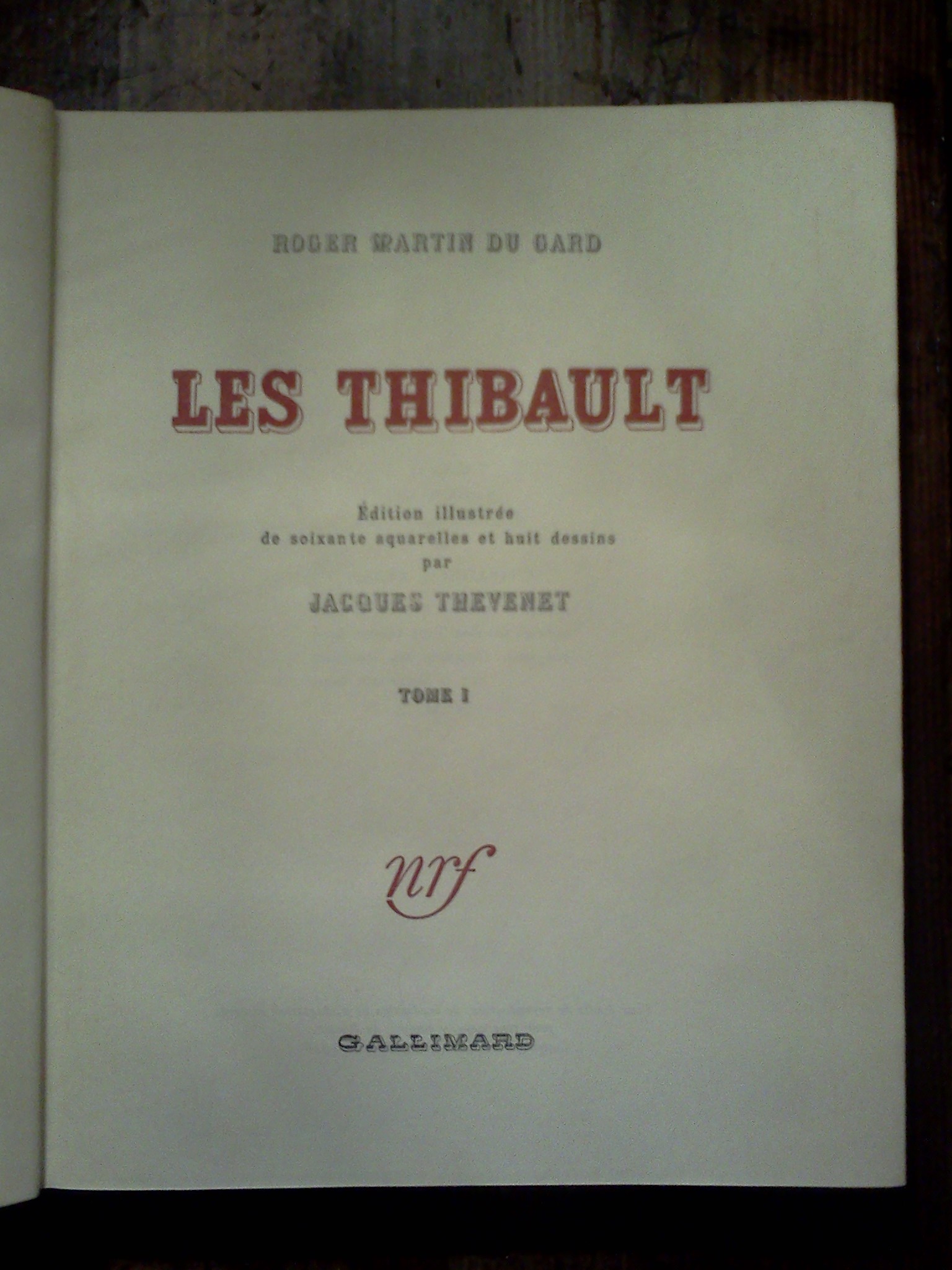 文学・小説 ROGER MARTIN DU GARD GALLIMARD 文学・小説 ROGER MARTIN DU GARD GALLIMARD Roger martin du